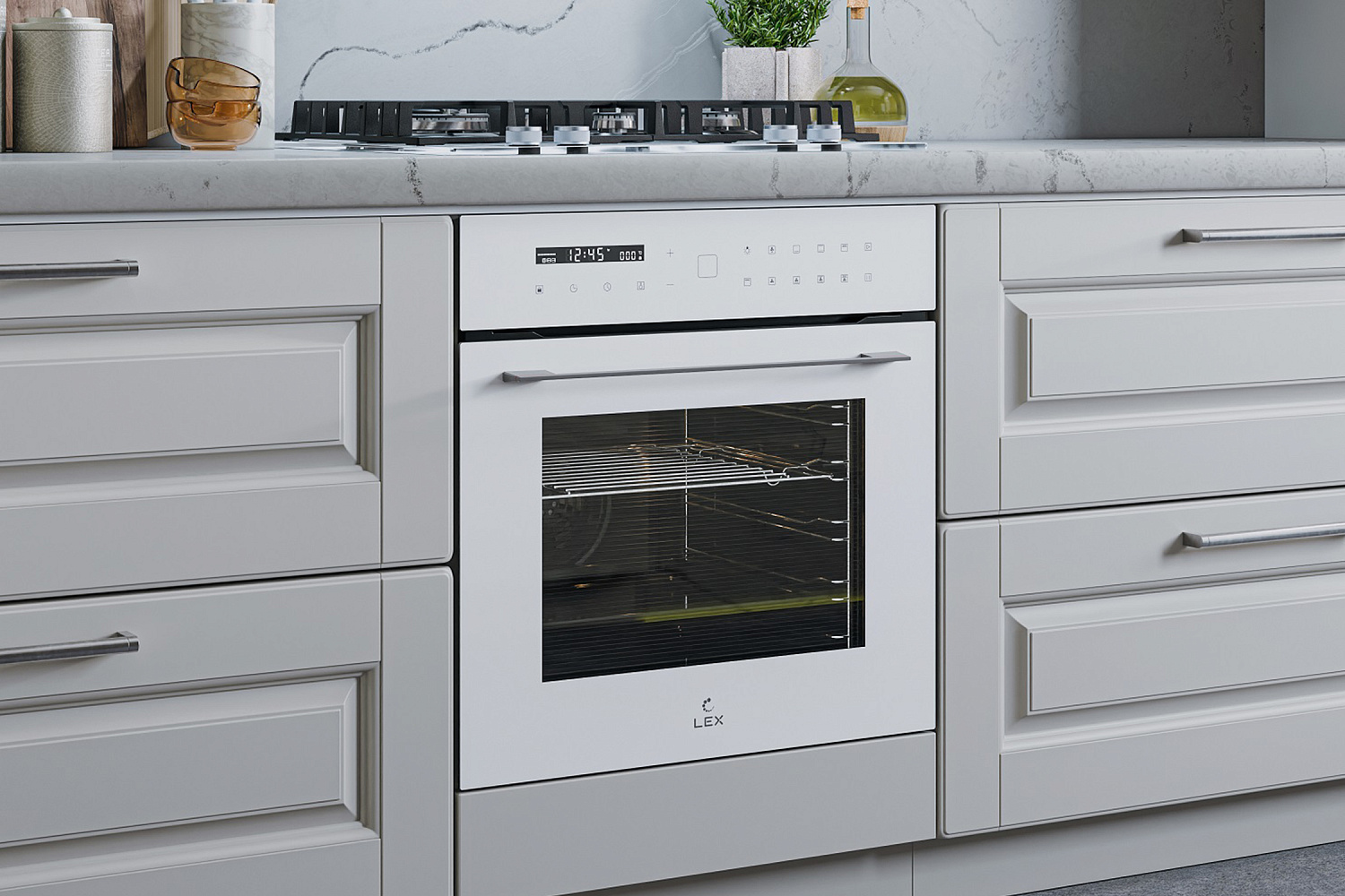 Встраиваемый духовой шкаф LEX EDS 101 WH
