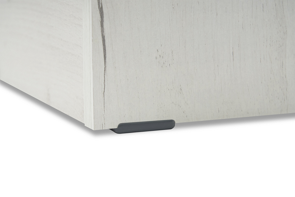 Стол компьютерный №1 дуб крафт белый / графит