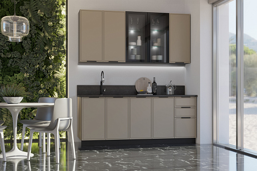 Кухня Николь 2.0/900 м холст латте