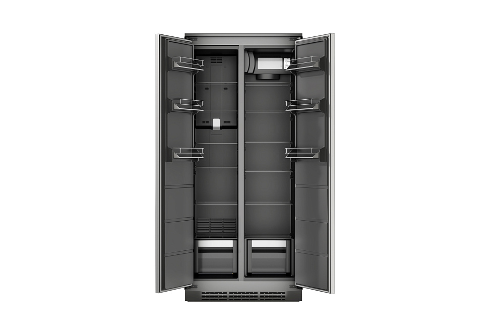 Холодильник двухкамерный встраиваемый LEX LBI400SB grey