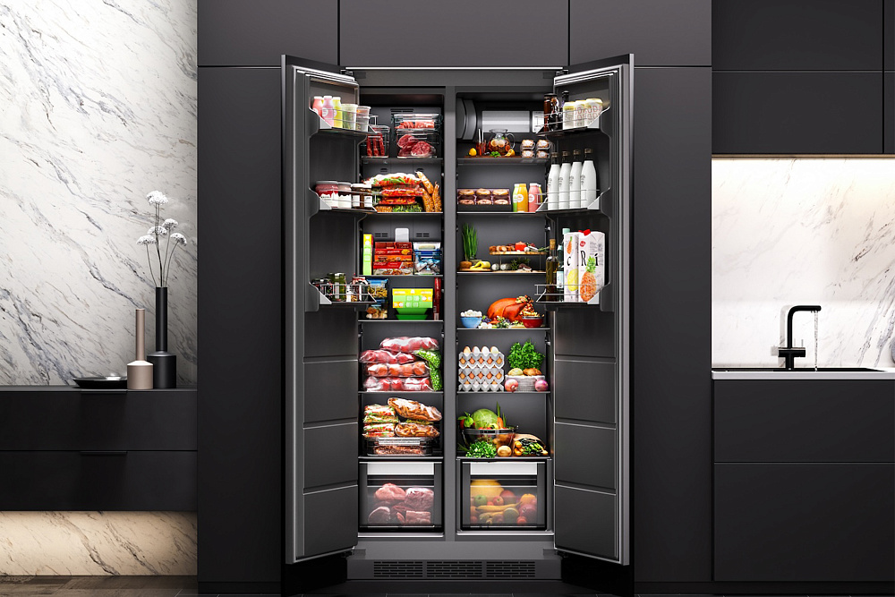 Холодильник двухкамерный встраиваемый LEX LBI400SB grey