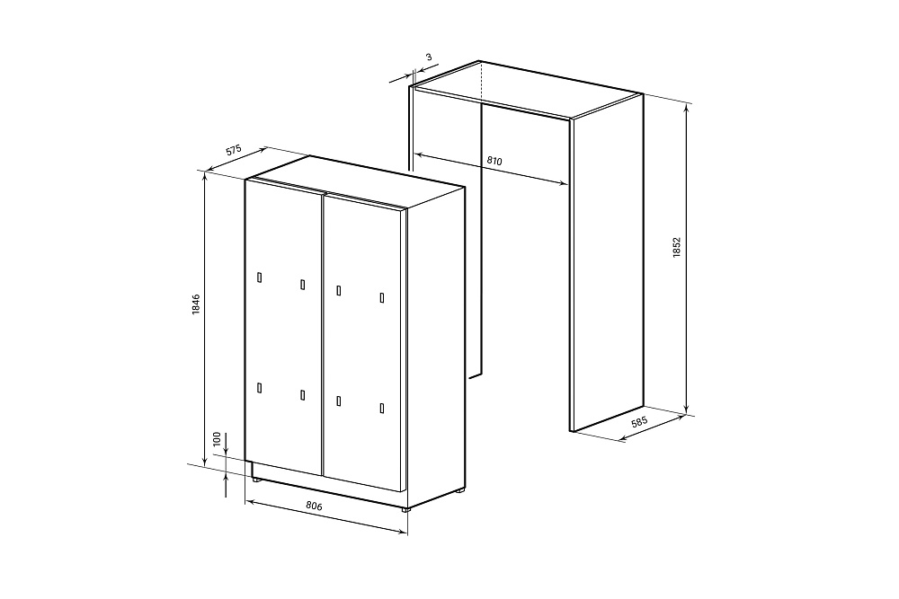 Холодильник двухкамерный встраиваемый LEX LBI400SB grey