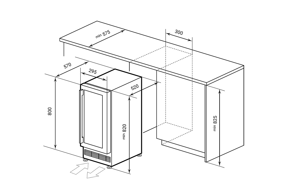 Винный шкаф LWD3020BL