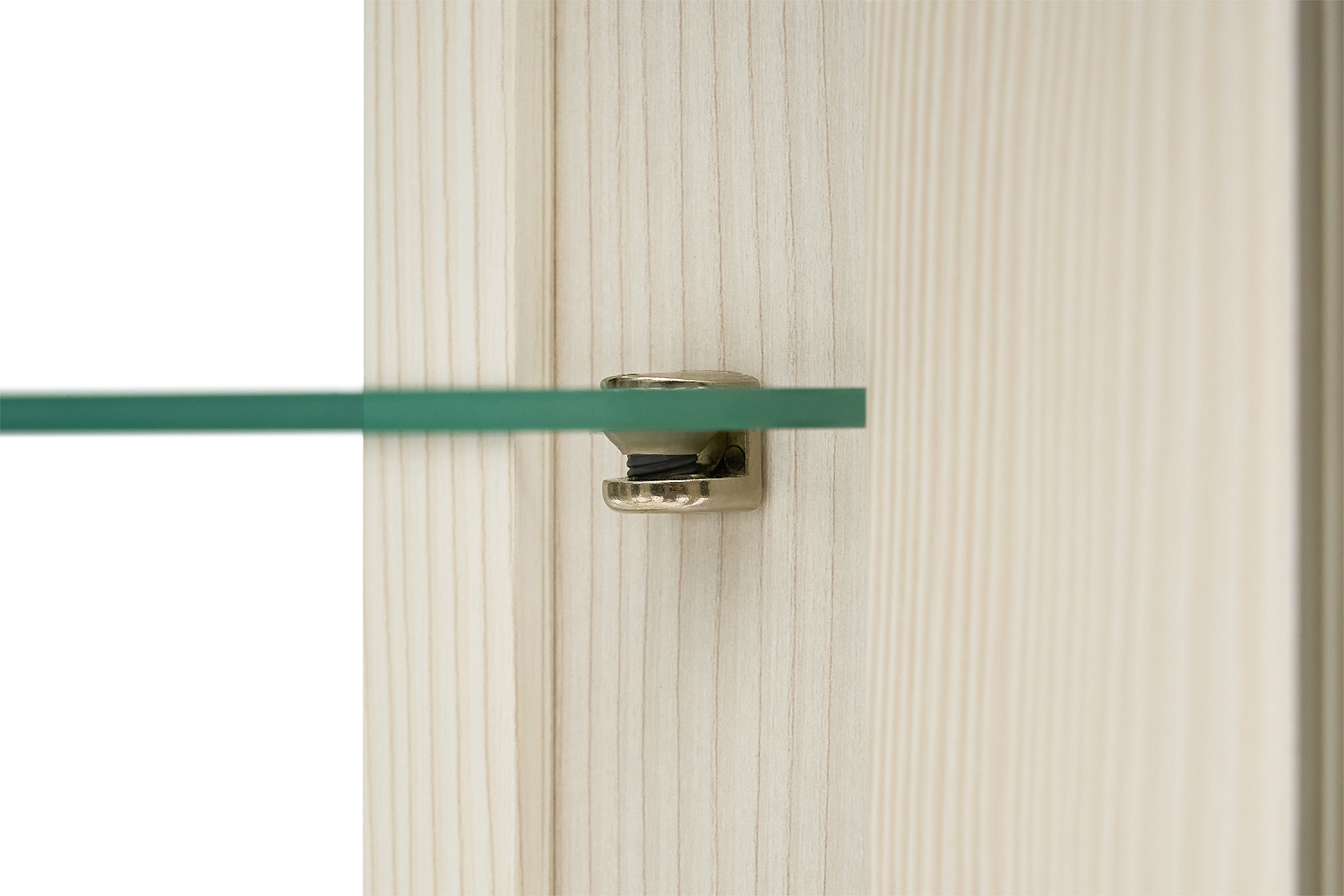 Пенал с витриной Парма сандал светлый