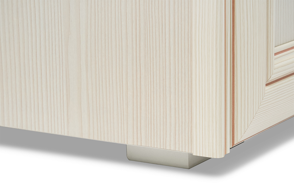 Пенал с витриной Парма сандал светлый