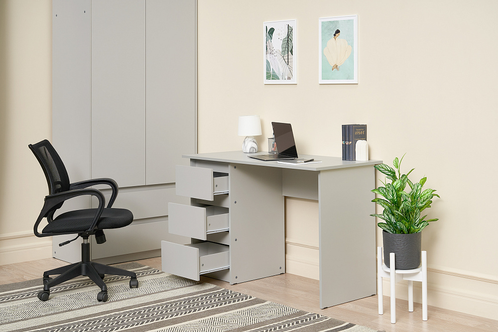 Стол письменный Айден серый