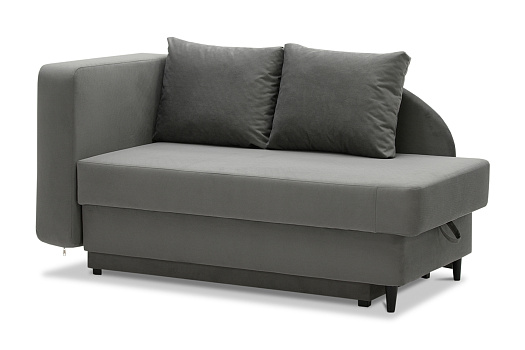 Кушетка еврокнижка Лио серая