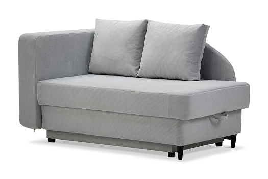 Кушетка еврокнижка Лио светло-серая