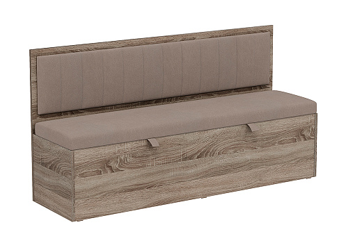 Скамья Берген дуб сонома трюфель / мокко светлый