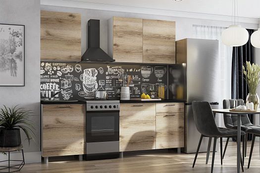 Кухня Сити 1.7 м дуб делано