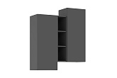 Шкаф подвесной комбинированный Норд графит