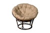 Кресло Papasan орех / бежевый