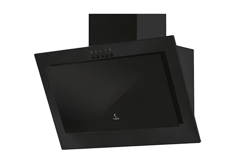 Фото 1 Наклонная вытяжка LEX MIO G 600 BLACK Размеры Ш 59.5 х Г 23.4 х В 36.5