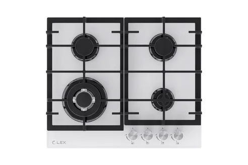 Фото 1 Газовая варочная поверхность LEX GVG 645 WH Размеры Ш 60 х Г 51 х В 4
