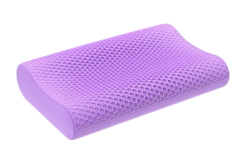 Фото 1 Подушка анатомическая Grid Purple 40x60 см, пена с эффектом сохранения тепла Размеры Д 60 х Ш 40 х Г 40 х В 13