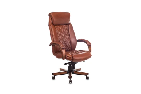 Фото 1 Кресло руководителя Бюрократ T-9924WALNUT светло-коричневое Размеры Ш 71 х Г 72 х В 133