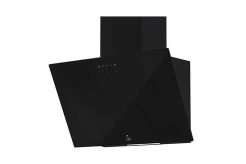 Фото 1 Наклонная вытяжка LEX MOZA 600 BLACK Размеры Ш 59.5 х Г 26.2 х В 32.8