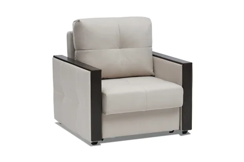 Фото 1 Кресло еврокнижка Инсайд серо-бежевое Размеры Ш 99 х Г 93 х В 95