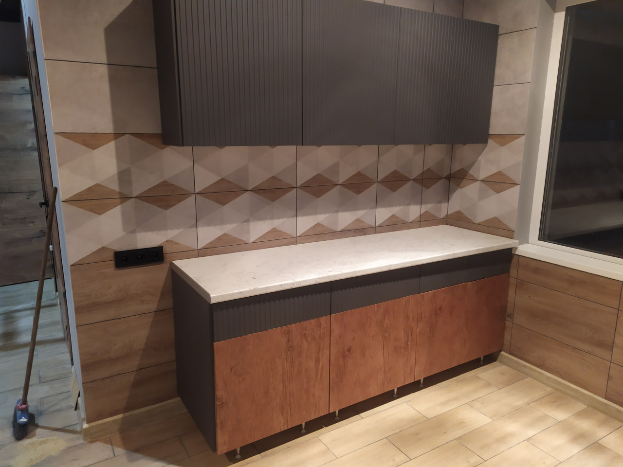 Модульная кухня Норд Line софт пихтовый зеленый