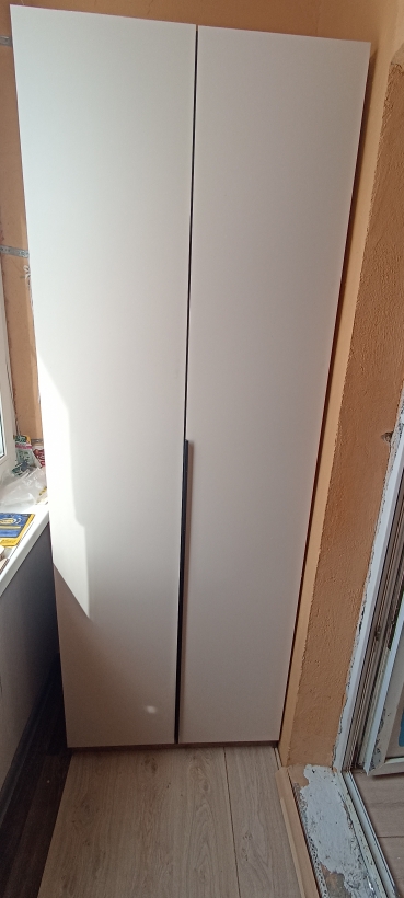 Шкаф 2-х створчатый Тивина белый текстурный