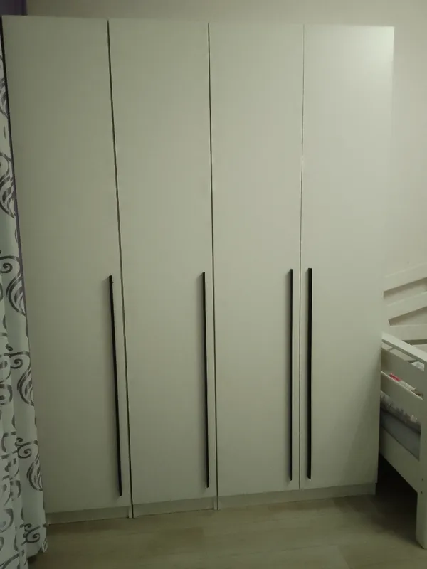 Шкаф 2-х створчатый Берген с зеркалами белое дерево