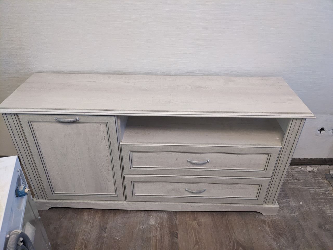 ТВ-тумба Сохо 32.16 бетон пайн белый