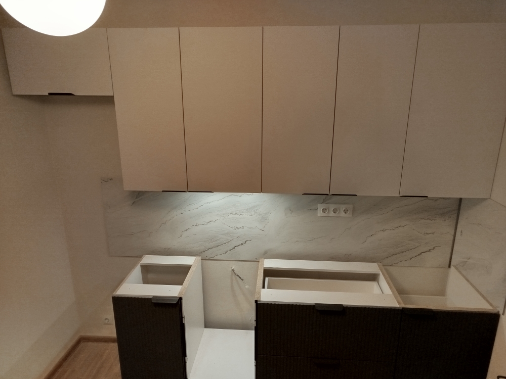 Модульная кухня Норд Line софт пихтовый зеленый