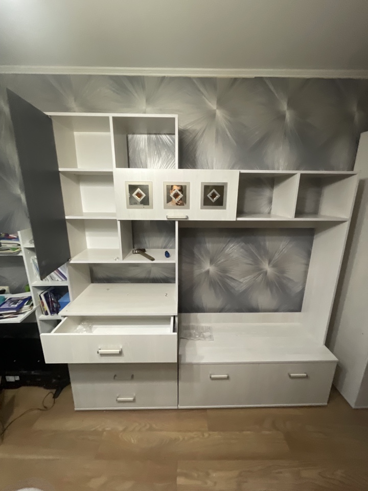 Стенка Белла ясень белый