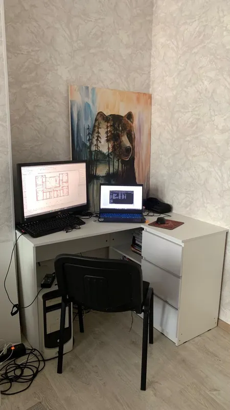 Стол письменный Челси угловой графит