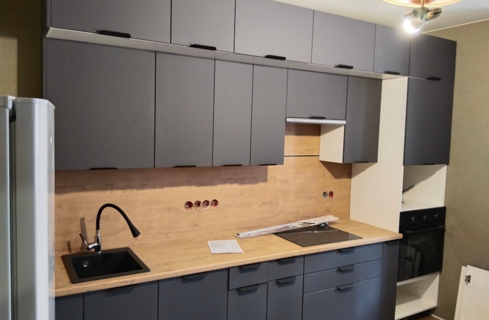 Модульная кухня Норд софт пихтовый зеленый