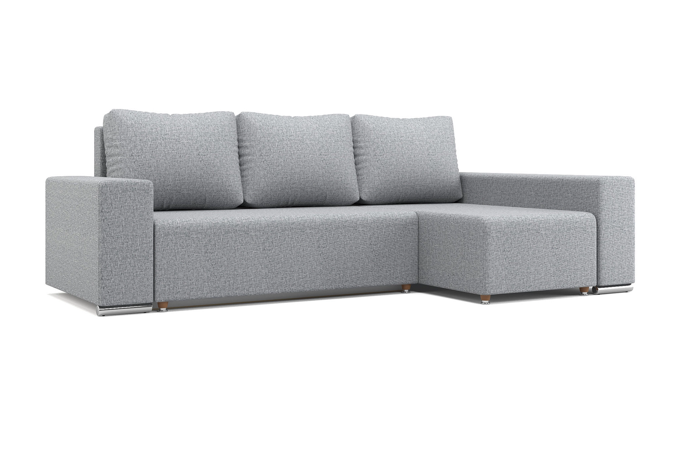 Диван угловой Маркиз светло-серый