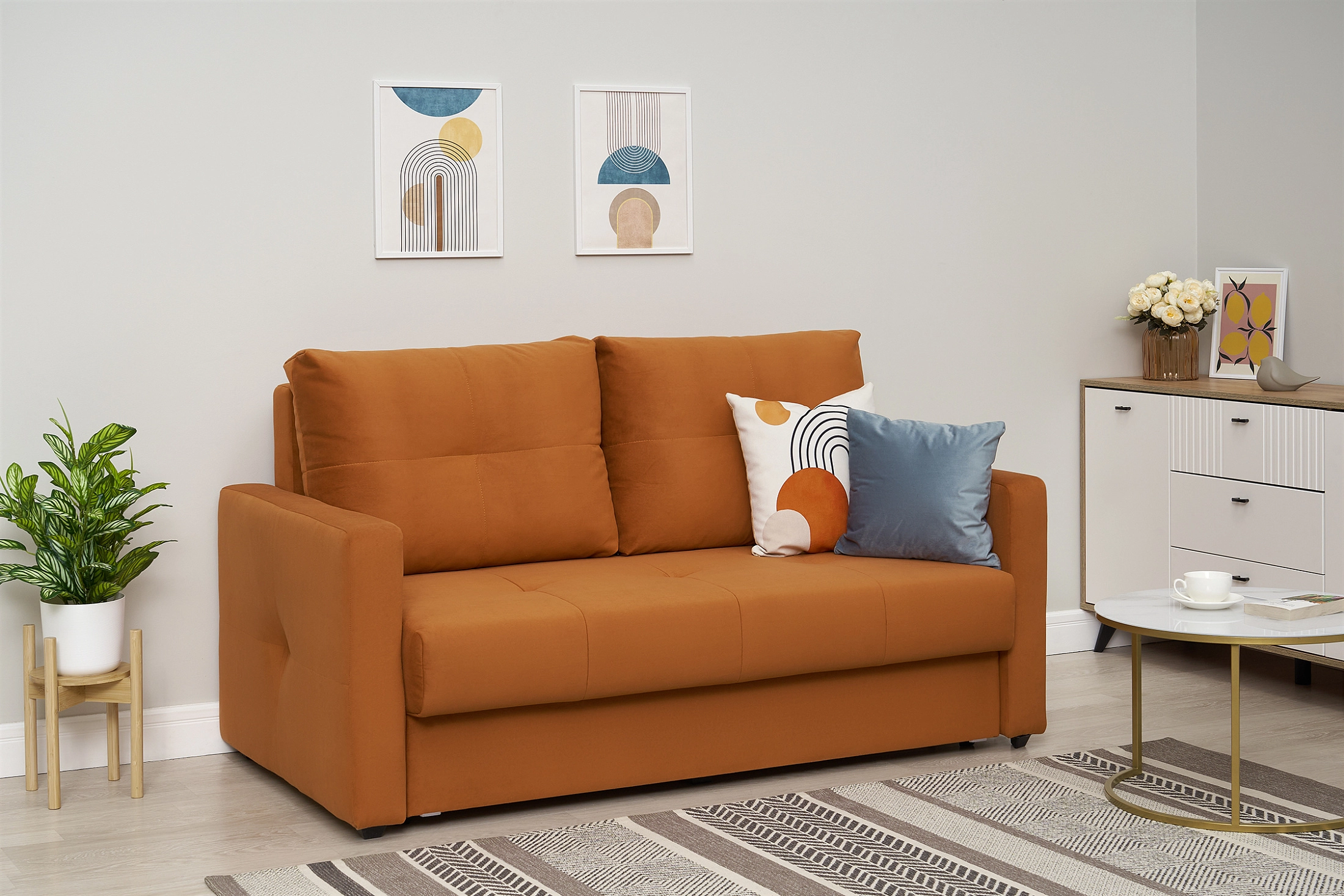 Диван Вита оранжевый — изображение 2