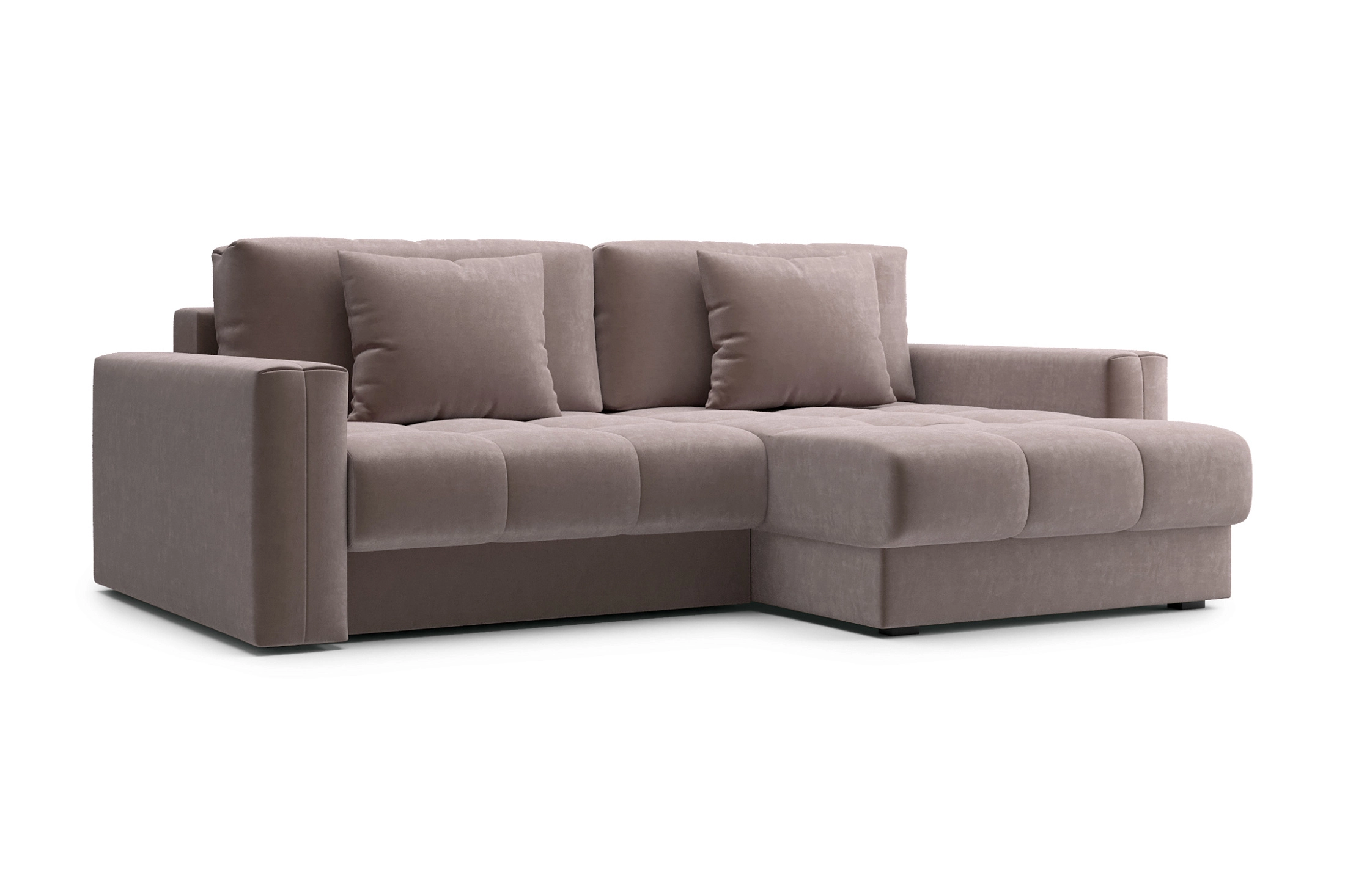 Диван угловой Монарх светло-коричневый