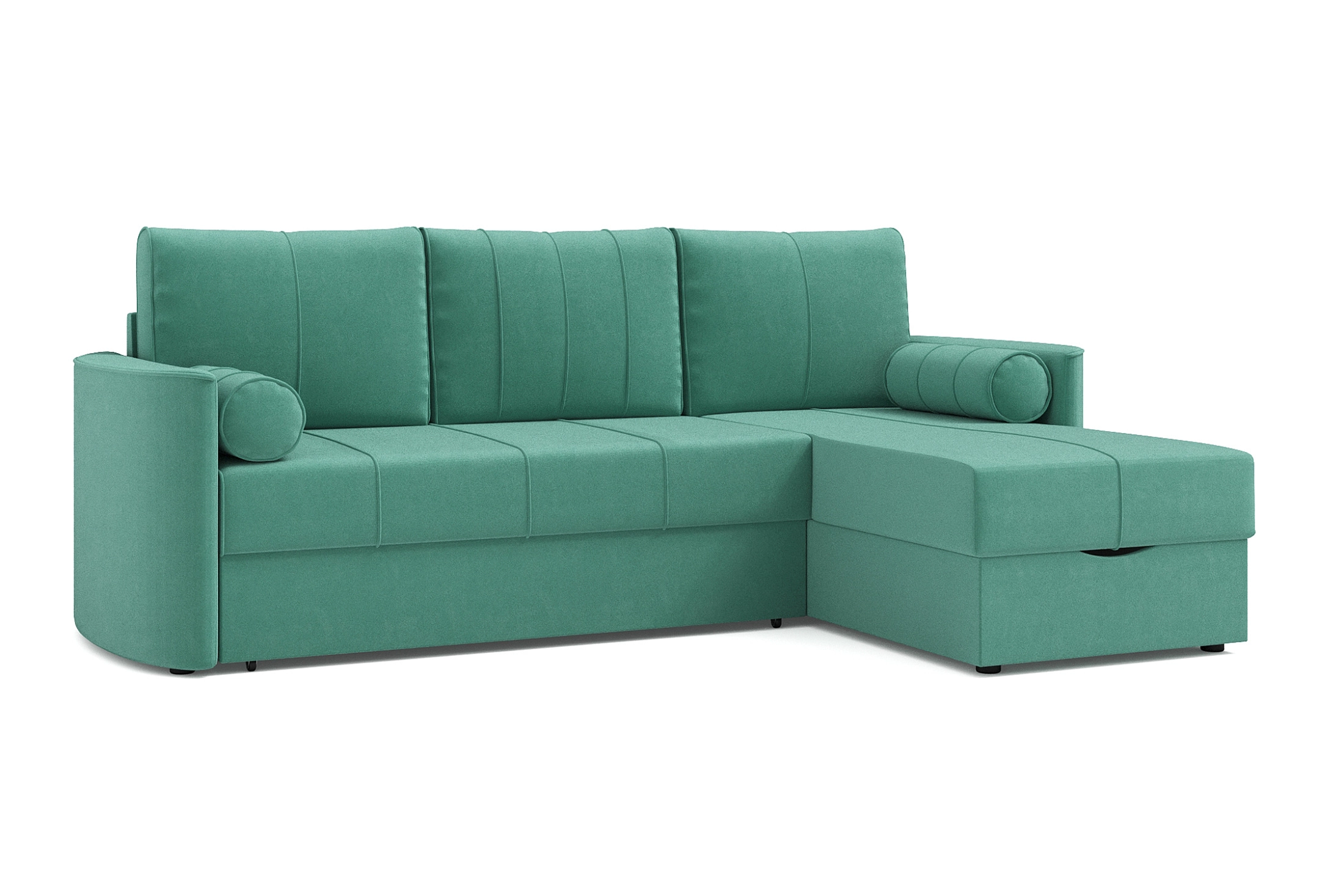 Диван угловой Колибри бирюзовый