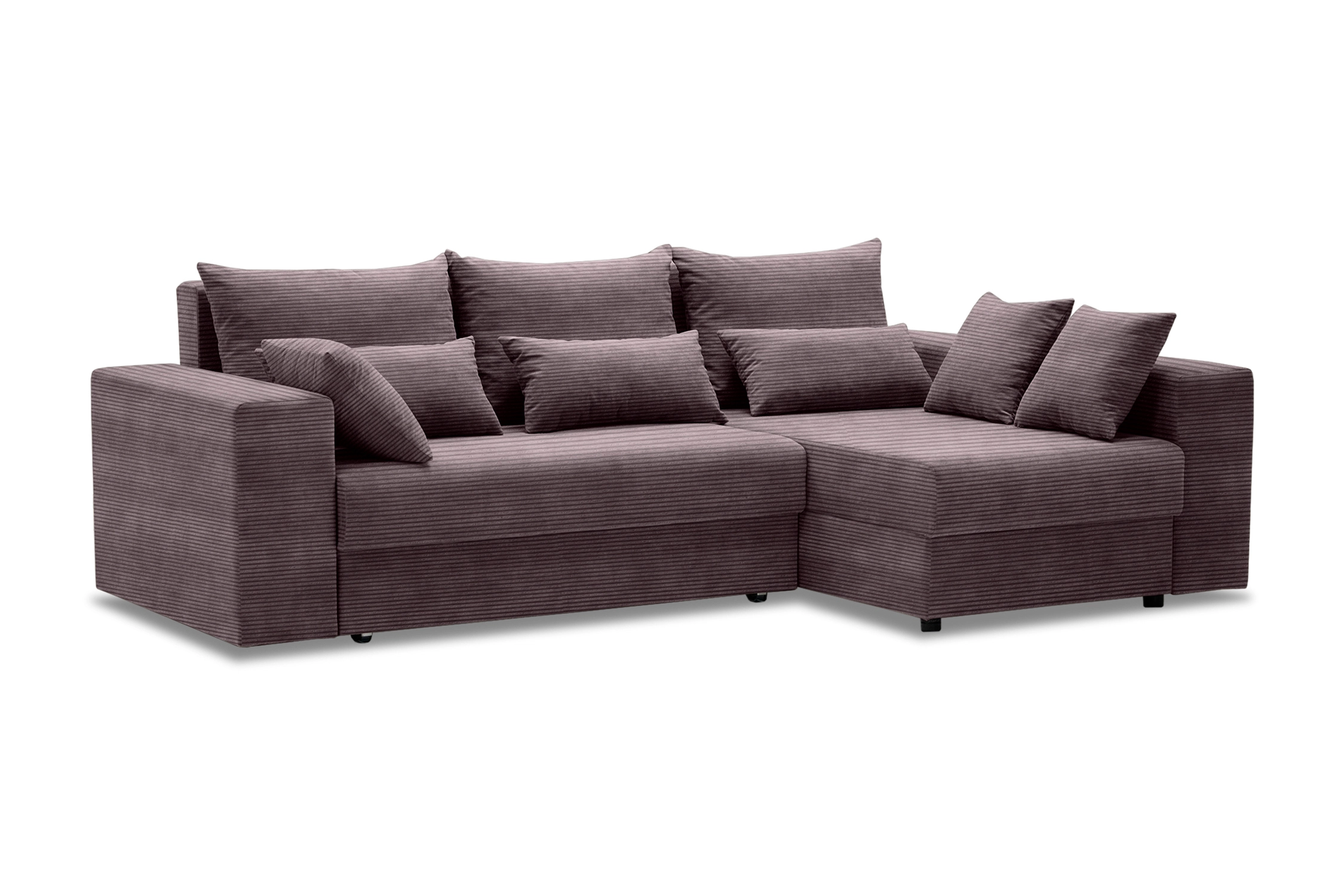 Диван угловой Таун коричневый