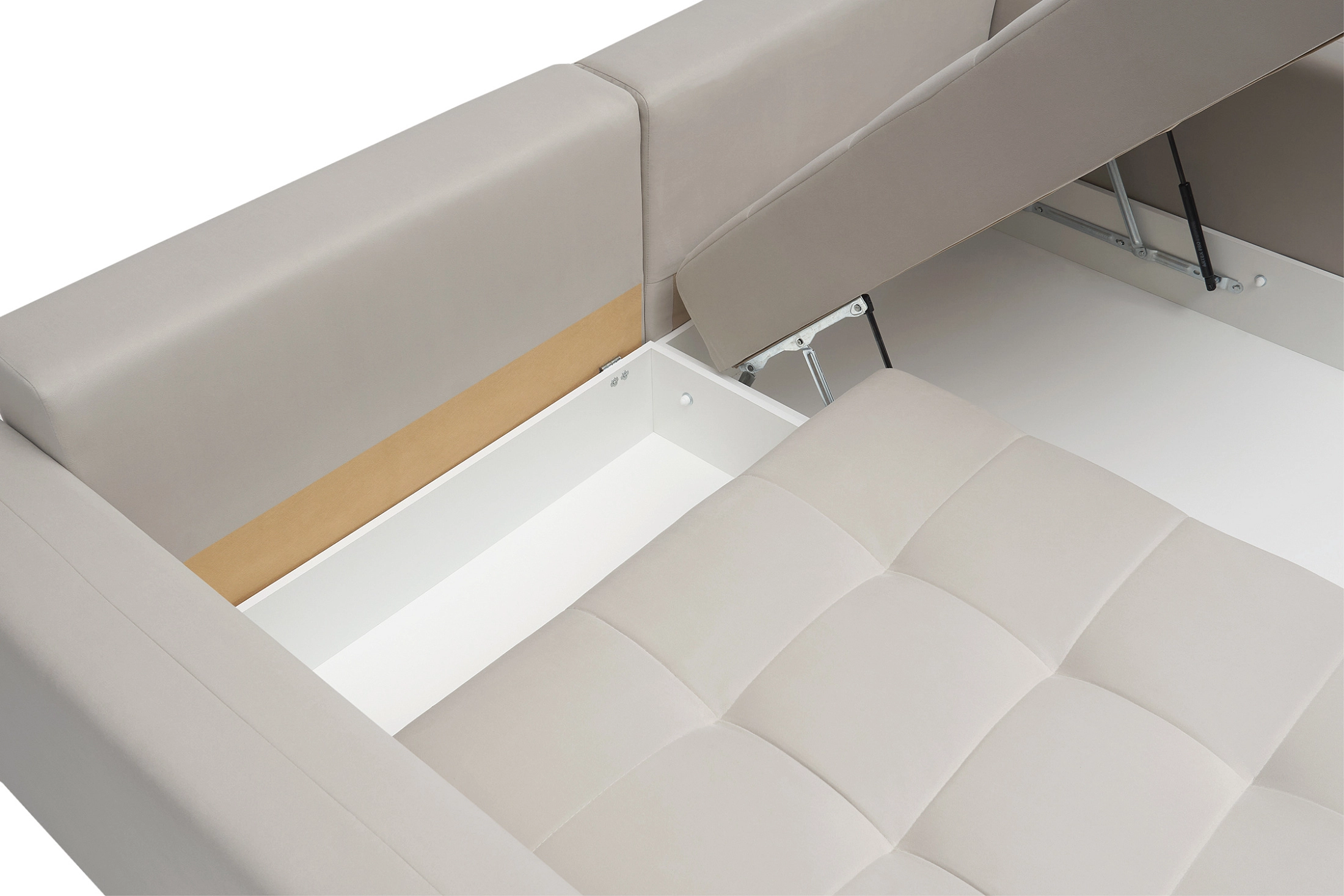 Диван угловой Монарх серо-бежевый — изображение 9