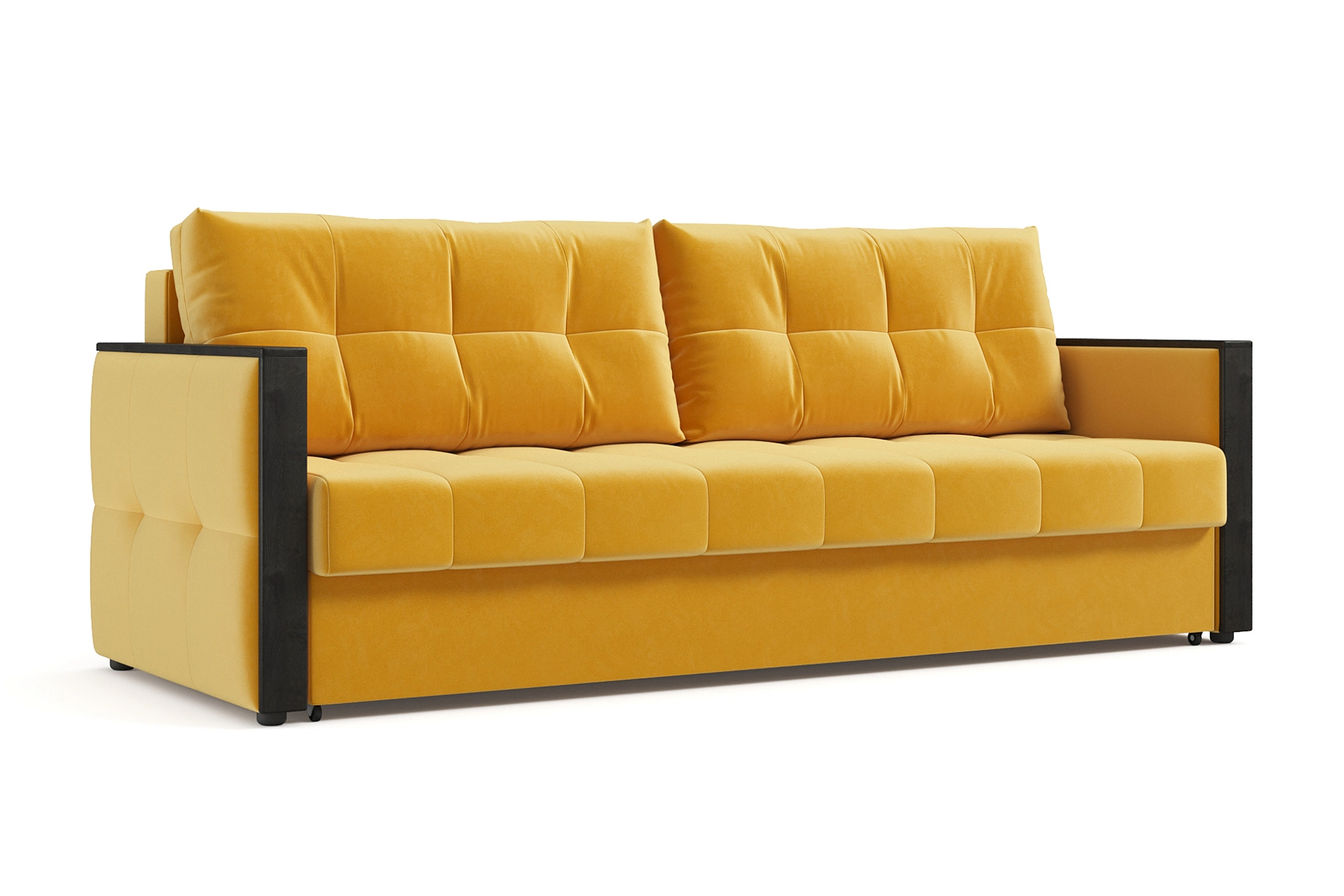 Диван Инсайд 3-х местный желтый