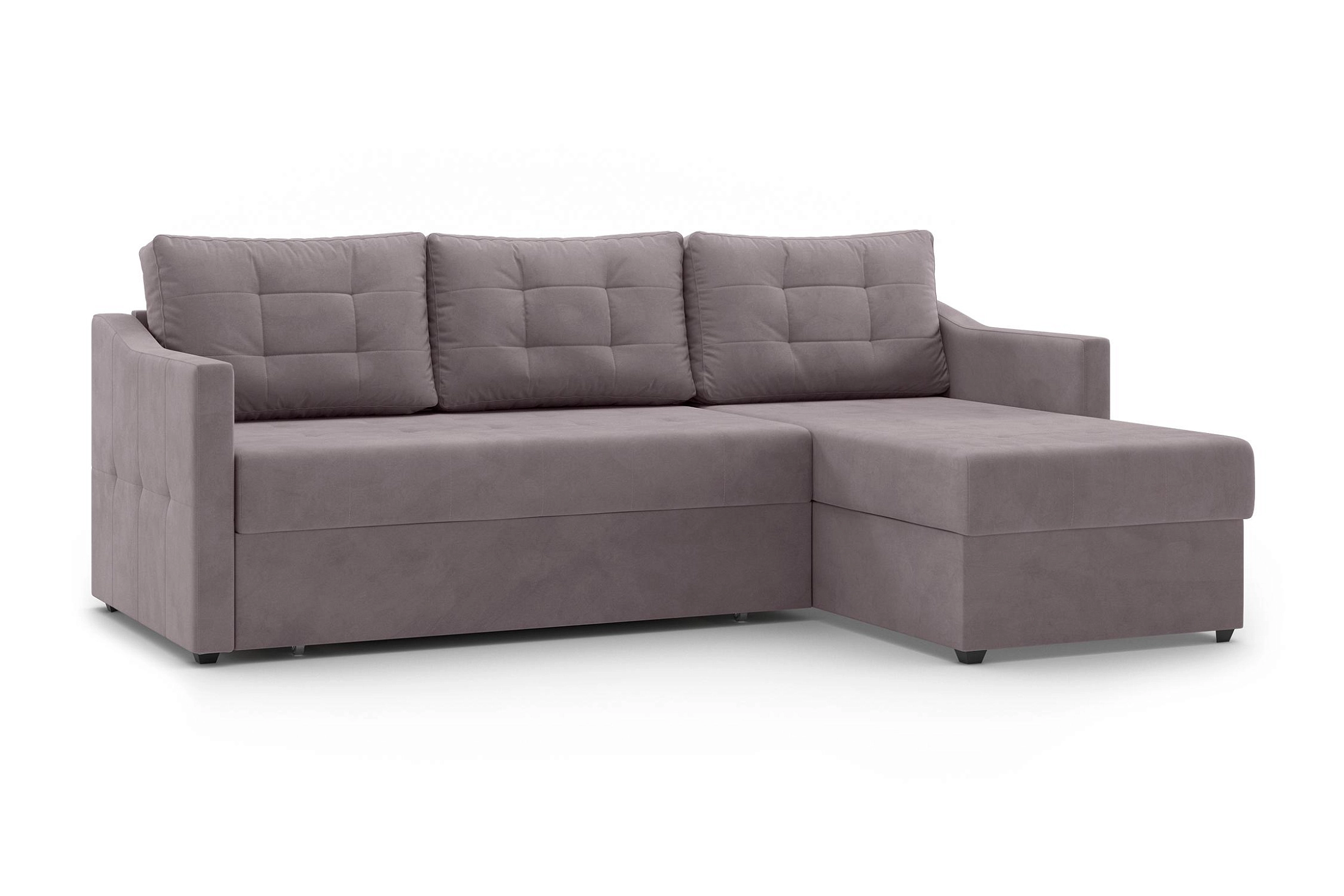 Диван угловой Бонд серо-бежевый