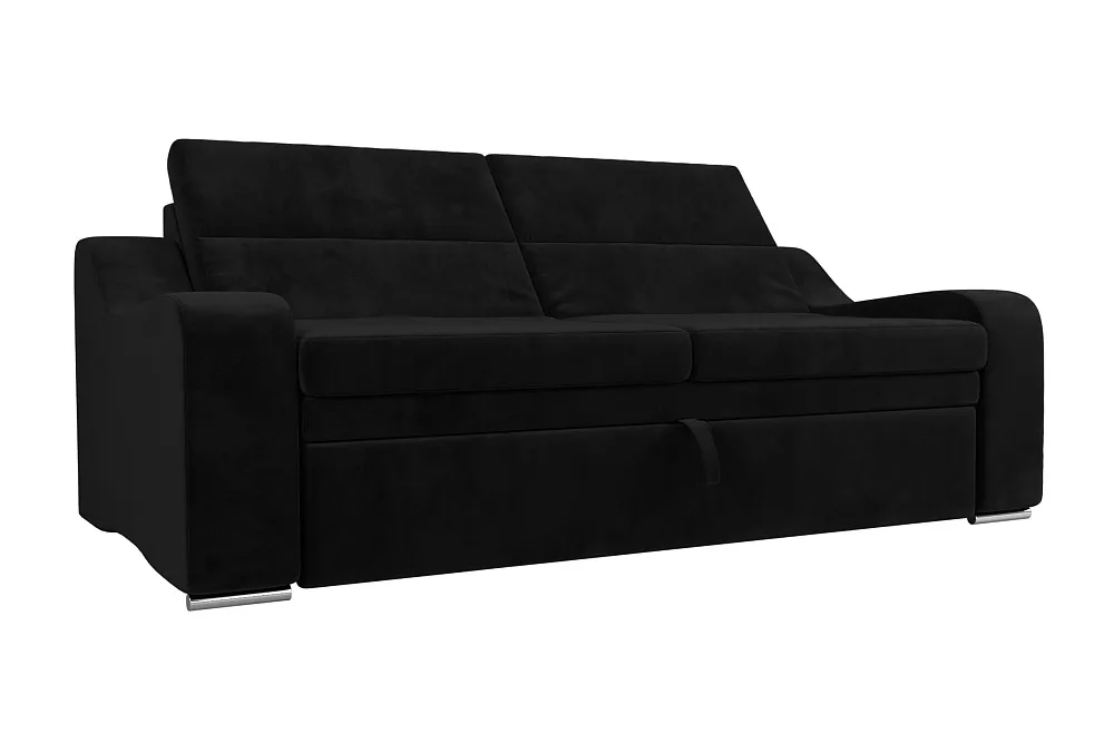 Диван выкатной Медиус велюр черный арт. 10-7840 145х187 см купить по ...
