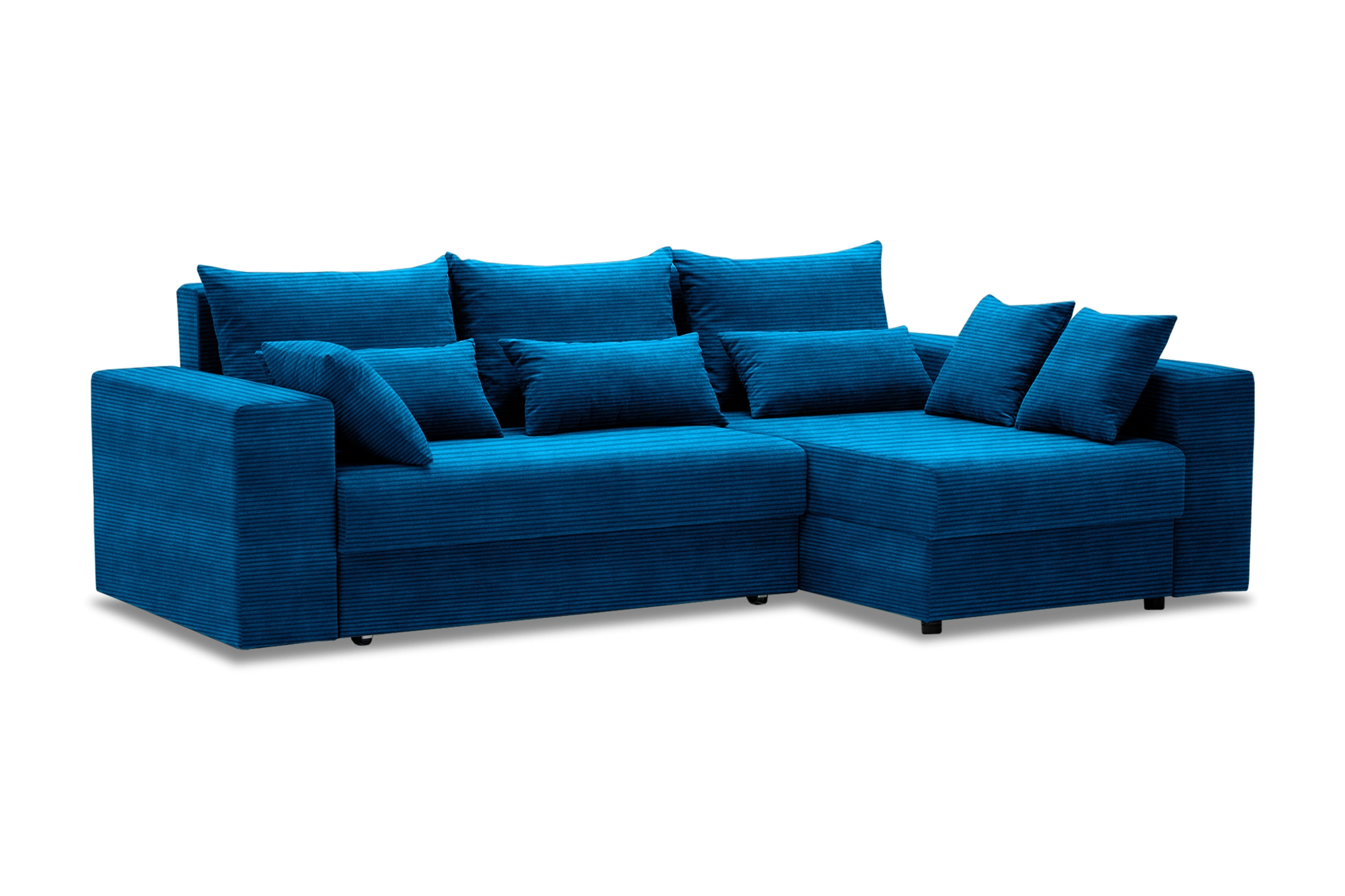 Диван угловой Таун синий