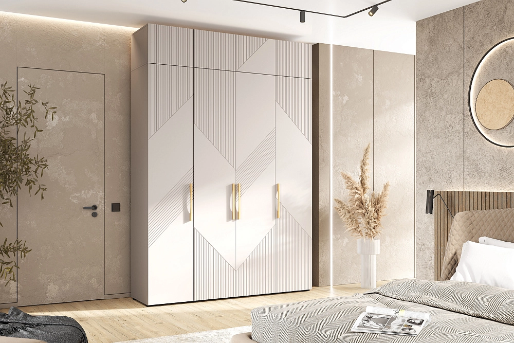 Шкаф 4-х створчатый с антресолью кашемир арт. 08-223287 купить в Петрозаводске по цене 38 890 руб. | НОНТОН