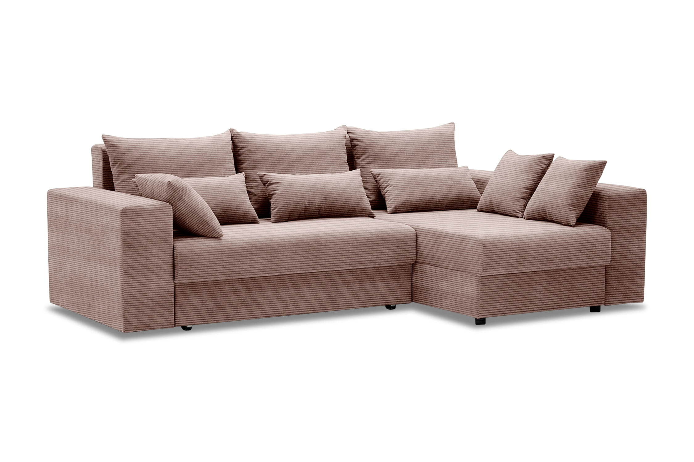 Диван угловой Таун бежево-коричневый