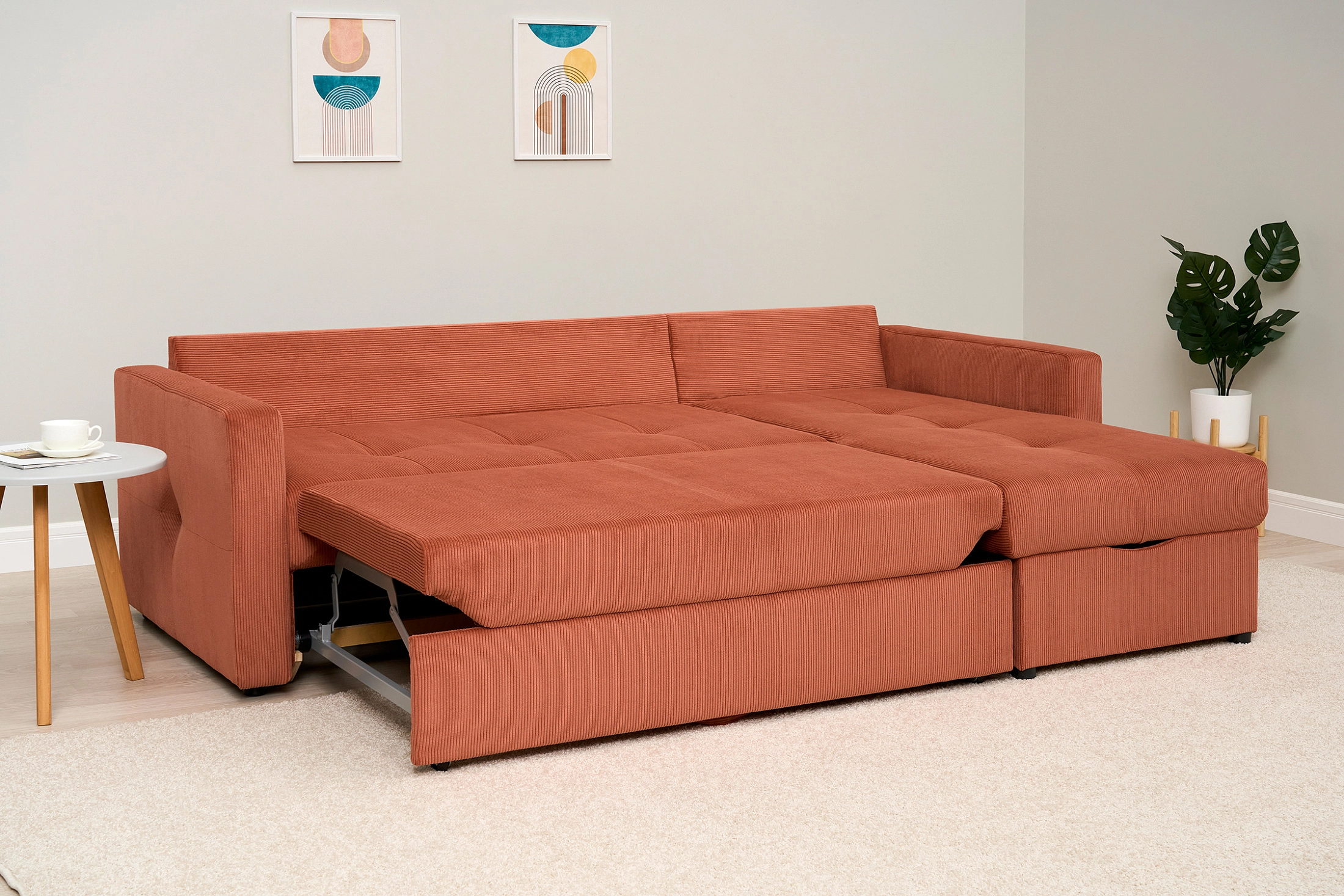 Диван угловой Вита терракотовый — изображение 4