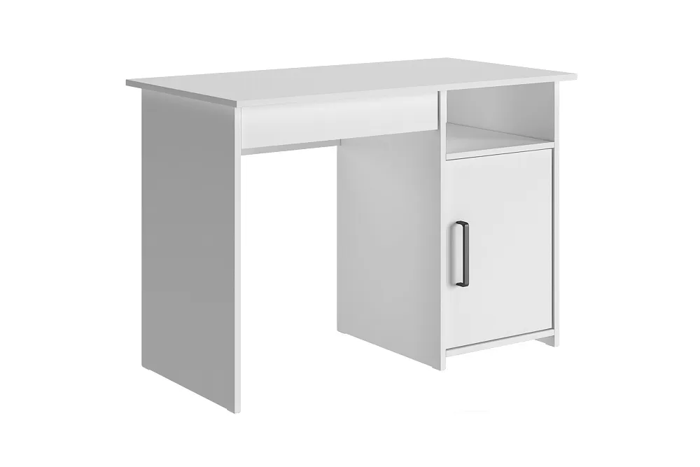 Письменный стол ЛИК-5 СП-2 белый арт. 08-163070 купить в Новосибирске по цене 4 890 руб. | НОНТОН