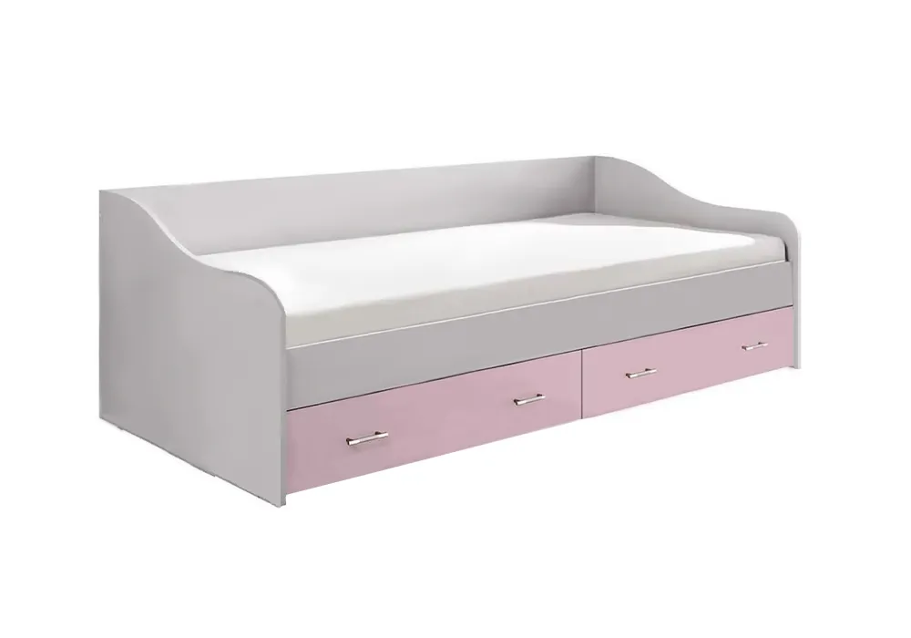 Кровать Вега FASHION-1 белый / розовый