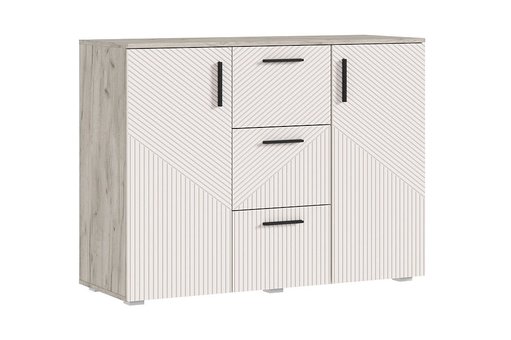 Комод Сильвия дуб крафт серый / кашемир арт. 08-223119 купить в Красноярске по цене 12 390 руб. | НОНТОН