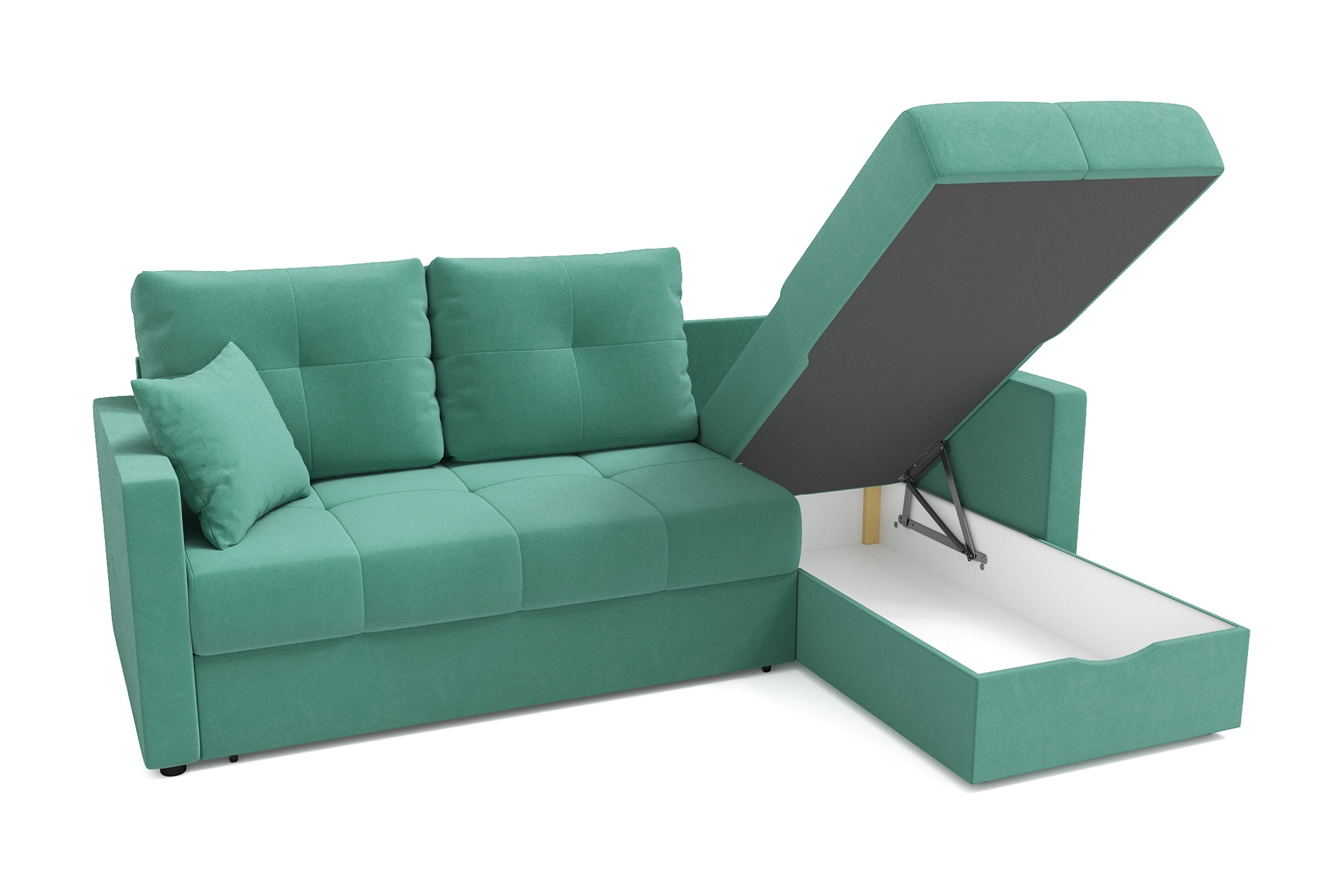 Диван угловой Вита бирюзовый — изображение 6