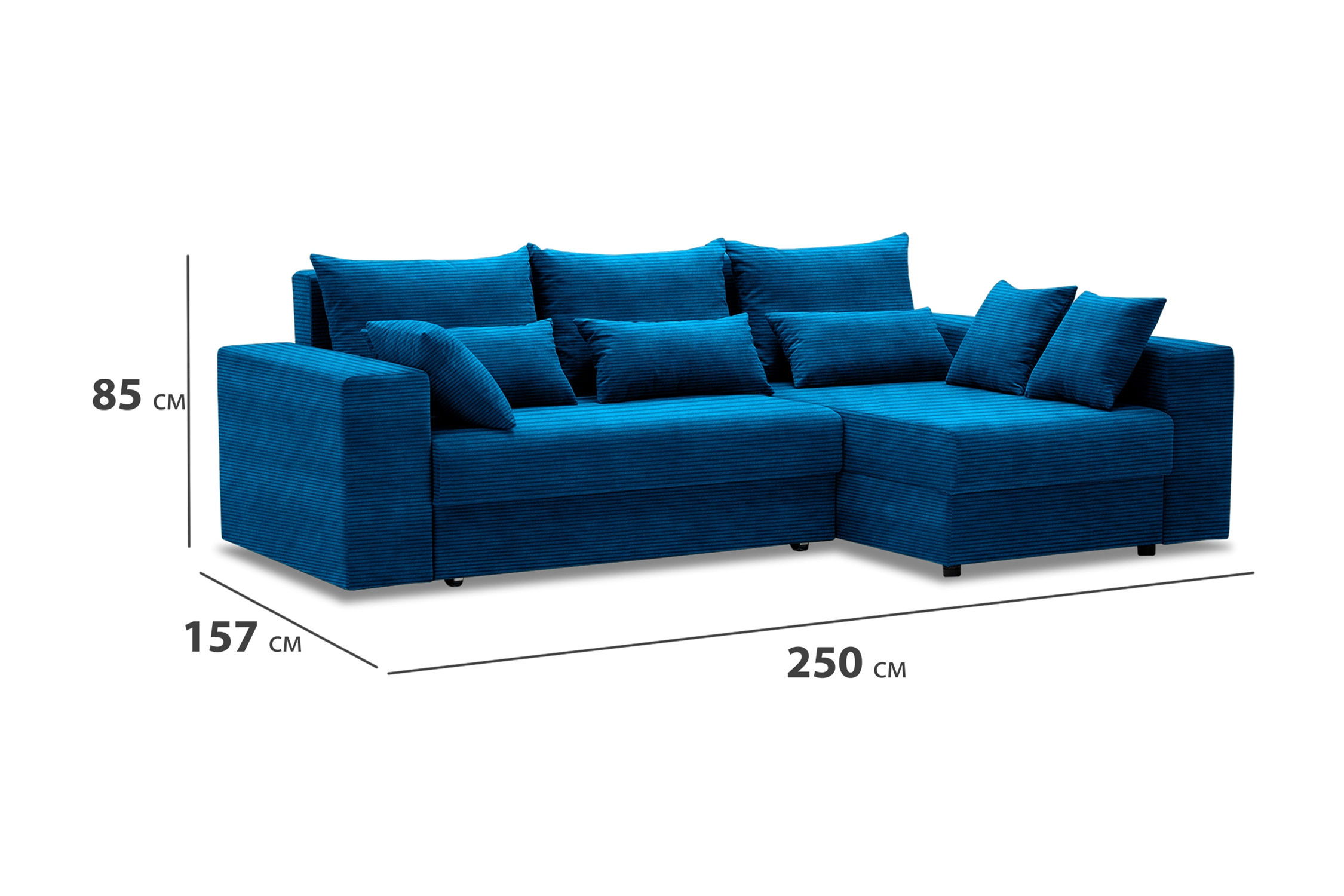 Диван угловой Таун синий — изображение 6