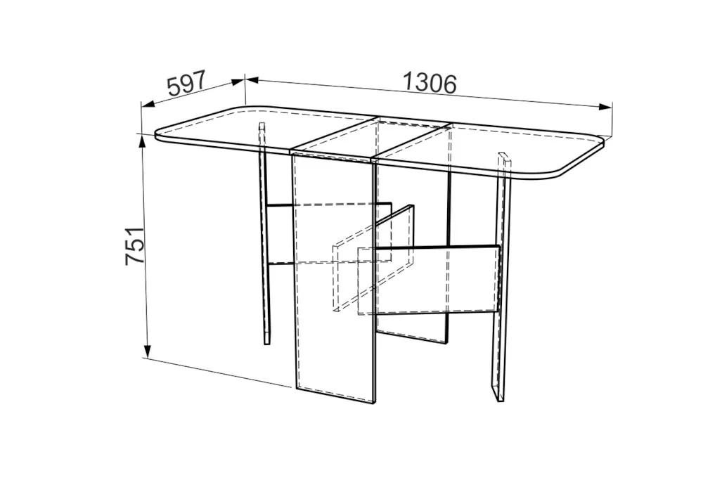 Стол книжка раскладной размеры
