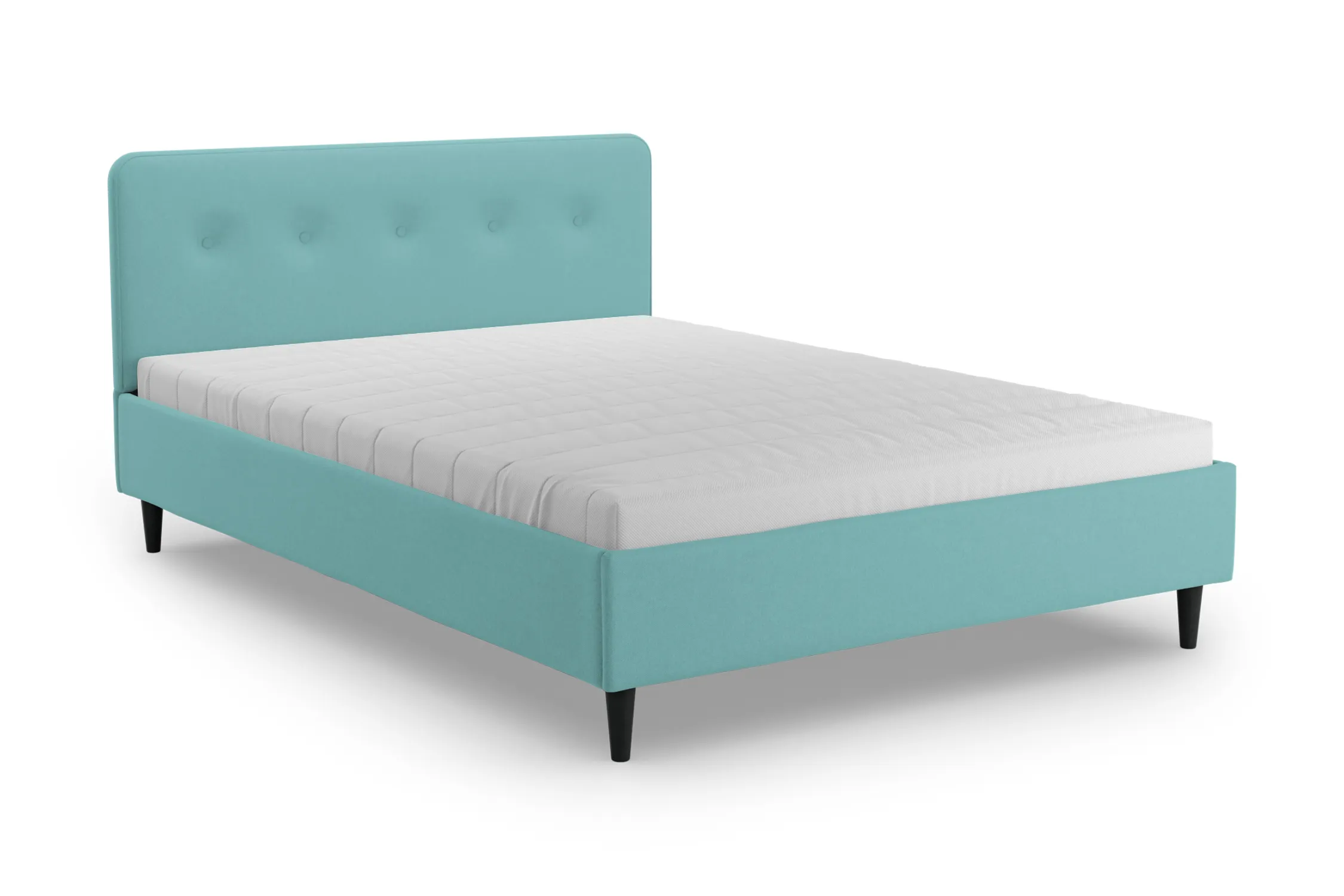 Кровать Милена голубая